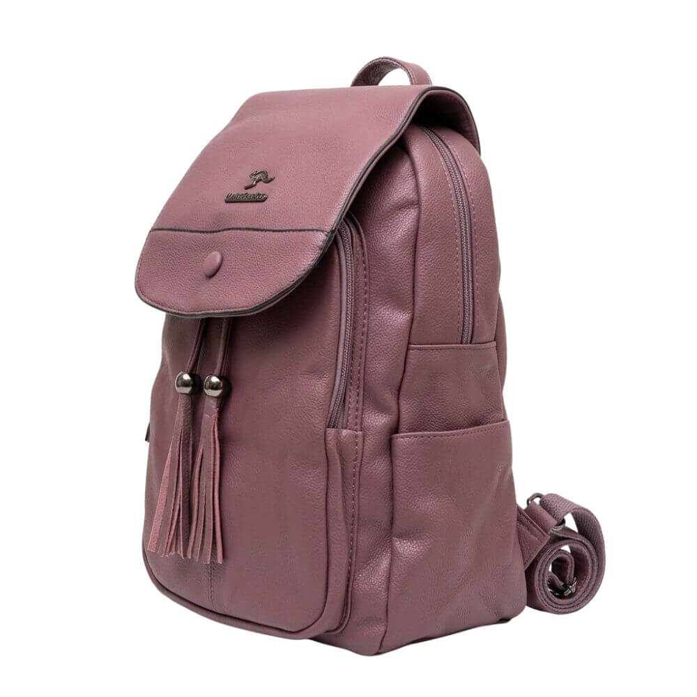 Mauve Tassel Backpack